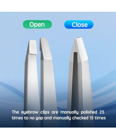 Velodios Professional Precision Tweezers - Best for Eyebrow, Facial & Chin Hair Removal - Premium Stainless Steel Flat Tip for Women - Buy Online on SooperMarket.com