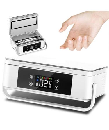 Insulin Cooler Rechargeable Medicine Refrigerator Touch Temperature Control Ultra-Quiet with Rechargeable Lithium Battery Suitable for Cars Families Travel
