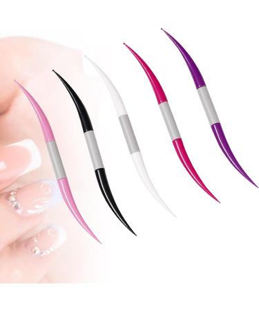 perfk 2x5 Pieces Nail Dotting Pen Tool Painting Detailing Gel Drawing Nail Art Tip Dot Paint Colorful 2 Pcs - Buy Online on SooperMarket.com