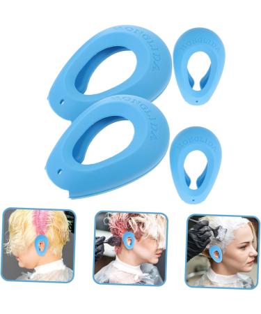 COOLHIYA 2 Pairs Hair dye Ear caps Heat Protection Hair Dyeing Supplies Ear caps for Hair dye Hair dye Ear Cover Hair Coloring Ear Cover Ear Muffs Silica Gel tab Accessories Men and Women Blue 7.5x5cm - Buy Online on SooperMarket.com