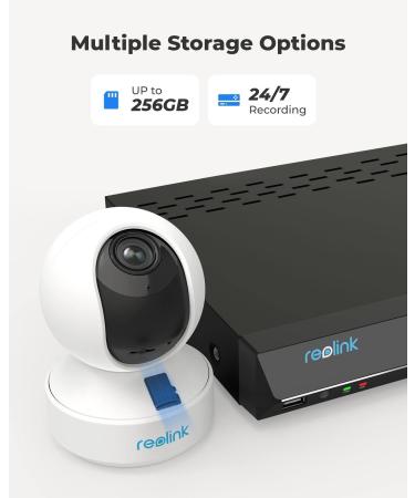 REOLINK E1 Zoom White Indoor Security Camera 5MP Super HD with PTZ, Auto Tracking, Human/Pet AI - Ideal for Baby Monitor/Pet Camera/Home Security - Dual Band WiFi - Local Storage | Best Plug-in WiFi Camera - Buy Online on SooperMarket.com
