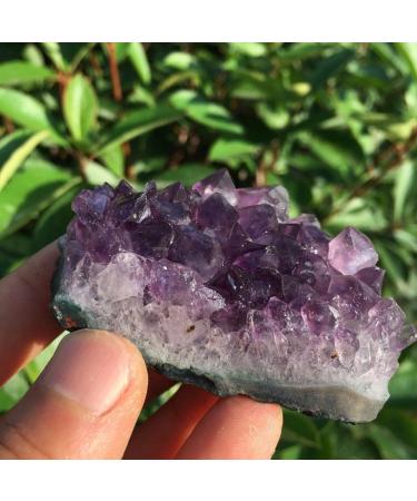 Natural Crystal Rough Natural Amethyst Quartz Crystal Cluster Specimen Healing 50-60g - Buy Online on SooperMarket.com