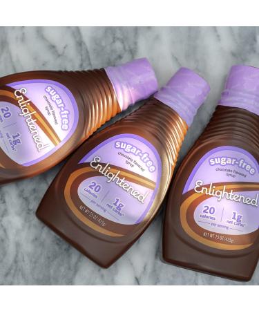 Enlightened Sugar Free Chocolate Syrup - 14 Fl Oz (1 Pack) - Buy Online on SooperMarket.com