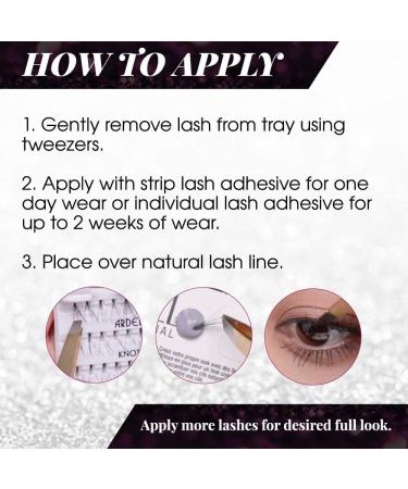 Ardell Double Individuals Short Knot-Free Eyelashes - 56 Real Hair Single Eyelashes (Black) for Ultimate Volume & Length - No Glue Needed - Buy Online on SooperMarket.com