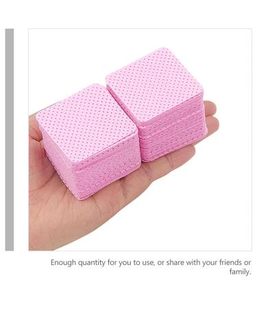 400pcs Glue Wipes - Eyelash & Nail Glue Remover Pads | Makeup Remover Tools | Pink Non-Woven Fabric Sheets - Buy Online on SooperMarket.com