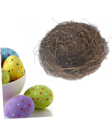Buy WOFASHPURET Hamster Gerbil Bed Nest - Flower Decoration Rattan & Feather Ornament (15cm) - Buy Online on SooperMarket.com