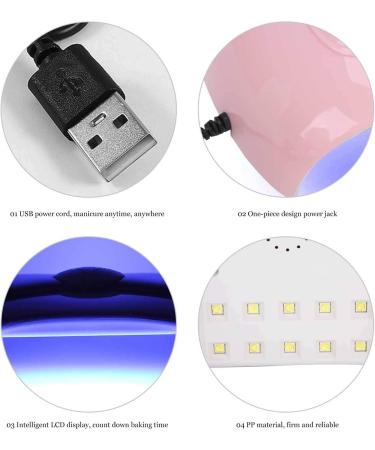 UV LED Nail Lamp 54W - Professional Nail Dryer for Gel Polish - 3 Timers - Home and Salon Use - Buy Online on SooperMarket.com