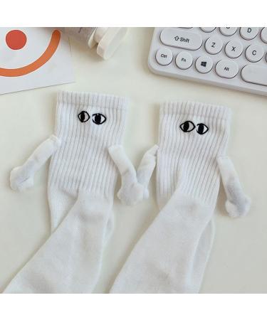 3D Doll Couple Socks - Funny Magnetic Suction Novelty Socks for Couples - Black & White - 1 Pair - Buy Online on SooperMarket.com