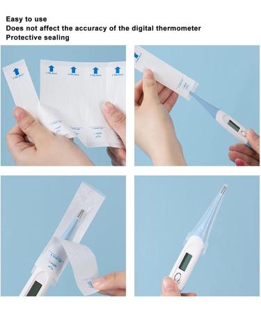 50Pcs Universal and Disposable Probe Cover 3.7 X 1.0in Thermometer Probe Covers for Hospital Clinic and Health Center - Buy Online on SooperMarket.com