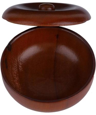 Raguso Wooden Shaving Bowl 10x10x6 - Sturdy Rubberwood with Lid for Men s Foaming Shaving Cream | International Shipping Available - Buy Online on SooperMarket.com