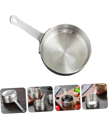 PRETYZOOM 4pcs Stainless Steel Sauce Cup Dipping Bowls with Handle Chip and Dip Bowl Stainless Steel Dipping Bowls BBQ Sauce Bowl Pudding Cups Mini Sauce Seasoning Cup Household 10x6cmx4pcs Silverx4pcs - Buy Online on SooperMarket.com