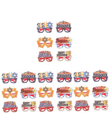 ABOOFAN 12 Pairs Passover Photo Eye Makeup Glasses Make up Plastic As Shownx4pcs 16x13cmx4pcs