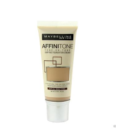 Maybelline Affinitone Unifying Foundation Cream 30ml - 18 Natural Rose