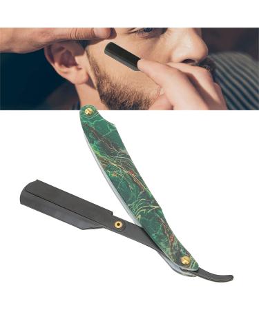 Foldable Manual Razor - Professional Straight Edge Razor with Acrylic Handle Stainless Steel Portable & Safe for Home Salon & Hairdresser - Buy Online on SooperMarket.com