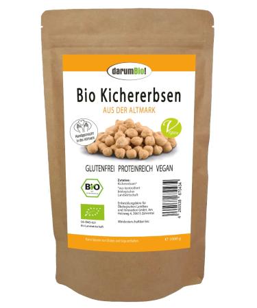 Organic chickpeas from GERMANY in a value pack I home grown I natural & vegan I high germination capacity