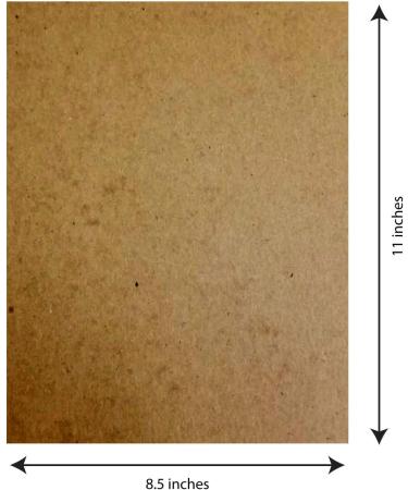 Chipboard Cardboard Sheets - 50 Pack of Medium Weight (8.5 x 11) - Buy Online on SooperMarket.com