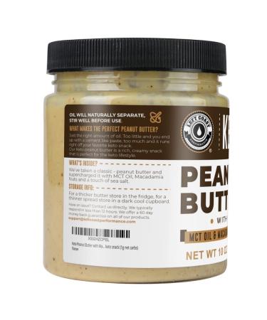 Keto Peanut Butter with Macadamia Nuts and MCT Oil 10oz - Low Carb Nut Butter Spread Fat Bomb Snack - Buy Online on SooperMarket.com