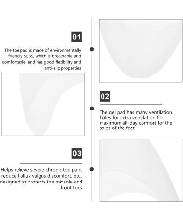 Healifty 6 Pairs Silicone Gel Pointe Shoe Cushion Protectors - Women's Foot Pads for Ballet Dance Shoes - Includes Whitex2pcs - 10.5X9.5X1.5CMx2pcs - Buy Online on SooperMarket.com