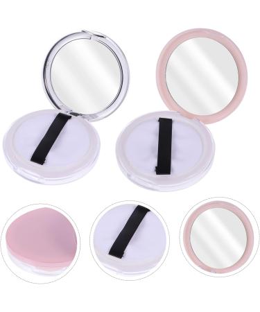 Healeved 2pcs Dispensing Empty Toner Cosmetic Pot Finish Powder Jar Loose Powder Compact Glass - Buy Online on SooperMarket.com