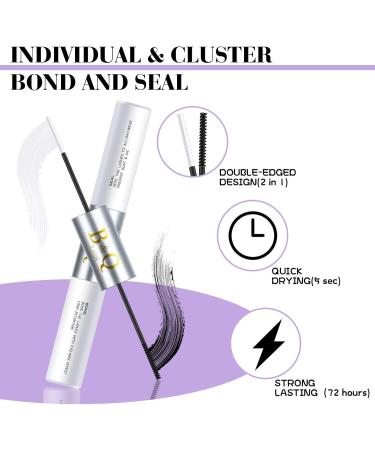 B&Q DIY Eyelash Extension Kit 280 PCS Cluster Lashes Kit C Curl 9-16mm - Lash Bond, Seal Remover & Applicators - Ultimate DIY Lash Extensions Kit - Buy Online on SooperMarket.com