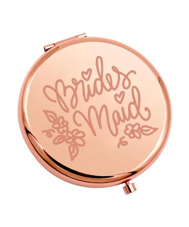 KUIYAI Bridesmaid Gift Bridal Shower Gift Wedding Gift For Bridesmaid Compact Mirror For Friends Sister Bestie (bridesmaid mirrorUK)