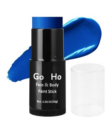 Mysense Cream-Blendable Blue Face Body Paint Stick (1.06 Oz) Blue Makeup Stick for Adults Children Halloween Cosplay SFX Makeup Waterproof Blue Eye Black Stick