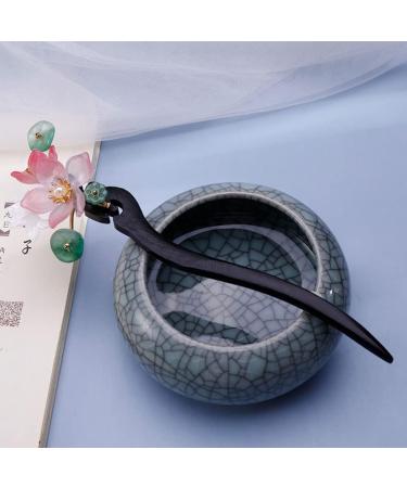 minkissy Hair Stick Wood Chinese Hair Chopsticks Vintage Flower Hairpin Chignon Pin Hair Accessories for Women Lady - Buy Online on SooperMarket.com