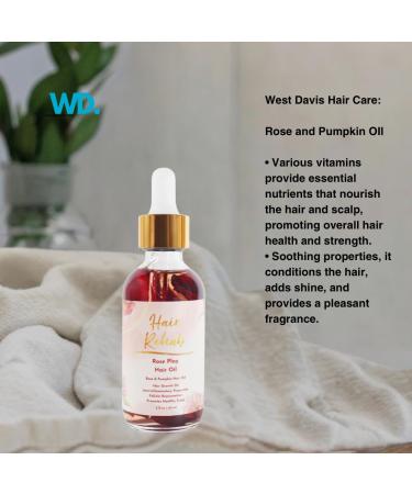 West Davis Hair Care Multi-Use Rose Play Oil | DHT Blocker & Moisturizer for Hair & Skin | Lightweight & Nourishing for Low Porosity Hair - Buy Online on SooperMarket.com