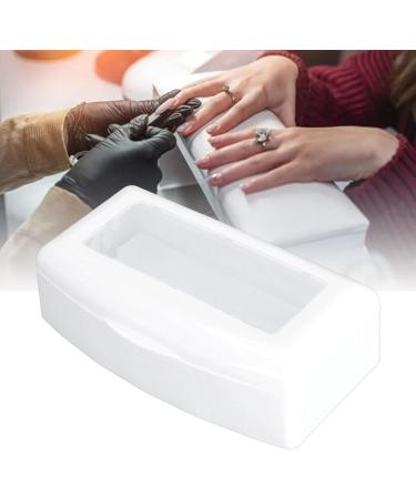 Portable ABS Makeup Tool Cleaning Box with Separate Filter Layer Convenient for Nail and Jewelry Cleaning (White) - Buy Online on SooperMarket.com