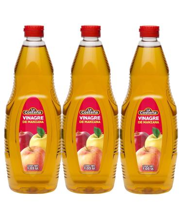 La Costena Vinagre de Manzana 1050ml (Pack 3) / Mexican Apple Cider Vinegar Imported From Mexico
