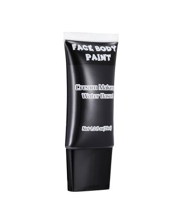 CCbeauty Black Face Paint - Professional Cream Makeup Kit for Halloween Cosplay & SFX - Water-Based Full Coverage for Clowns Jokers Zombies & More - Buy Online on SooperMarket.com