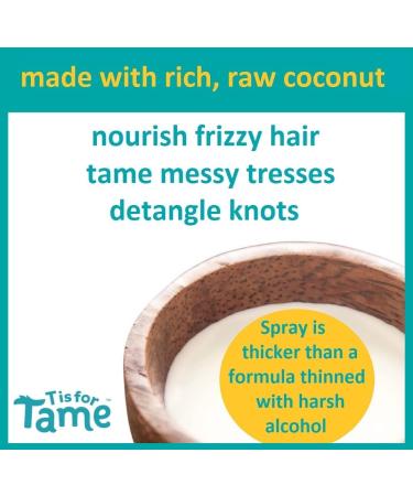 T is for Tame Hair Taming Mist - 2023 New & Improved Spray for Frizz, Flyaways, Curls - 100% Natural - Made in US - 4.30 Fl Oz (Pack of 2) - Buy Online on SooperMarket.com