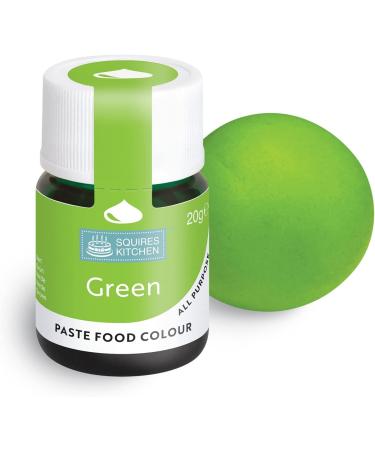 Squires Kitchen Green Food Colouring Paste - 20g | Concentrated Colour for Sugarpaste, Fondant, Buttercream, Royal Icing & More - Buy Online on SooperMarket.com