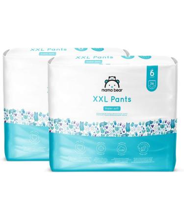 Buy Mama Bear Diapers XXL Size 6 | 72 Count (2 Packs of 36) - Best Quality International Shipping - Buy Online on SooperMarket.com