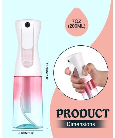 Buy Creamify 200ml Continuous Spray Bottle - Ultra Fine Mist for Hair & Plants | Color Gradient Hairdresser & Garden Accessories - Buy Online on SooperMarket.com