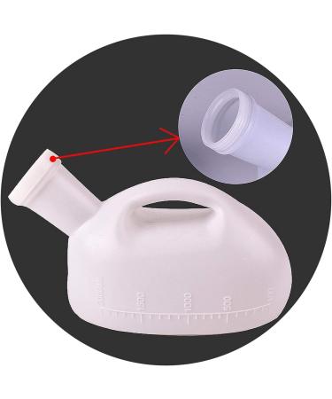Male Urinal Bottle Camping Toilet Urine Bottle 2000ML Male Urinal Portable Mens Potty Pee Bottle Collector Travel Toilet (Color : Gold) (Color : Gold) (Color : Beige) (Color : OneColor)