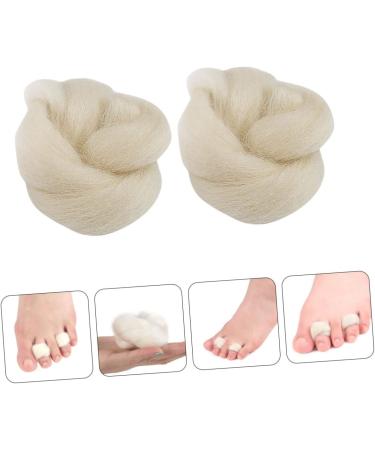 Wool Toe Spacers and Separators Set - 2pcs Nail Art Tools for Toe and Finger Stretching - Orthotic Pedicure Kit - Buy Online on SooperMarket.com