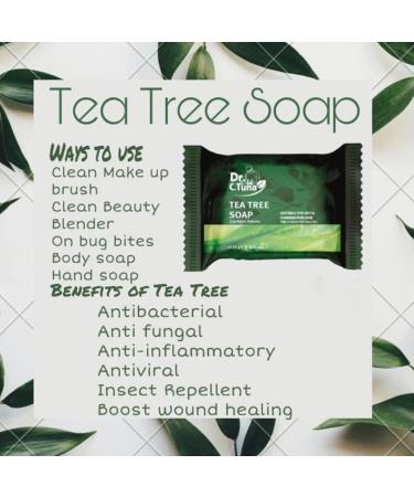 Dr. C. Tuna Tea Tree Soap - Soothes Dry, Irritated Skin - Hydrating Face & Body Soap - Pack of 3 (12.3 oz) - Buy Online on SooperMarket.com