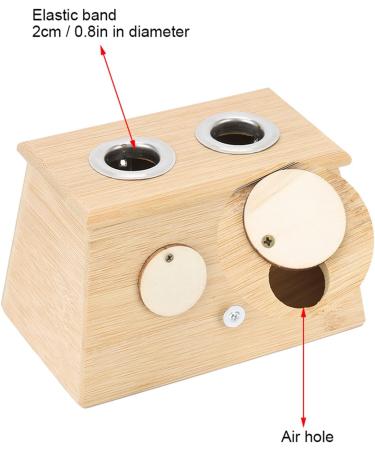 Buy Moxibustion Box - 2 Holes Bamboo Moxa Halter for Pain Relief & Healthcare | International Shipping - Buy Online on SooperMarket.com