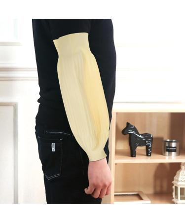 OSALADI Arm Sleeves Covers 45cm Arm Protectors with Elastic End Waterproof Arm Protection Guard Oversleeves for Work Lab School Cleaning - Buy Online on SooperMarket.com