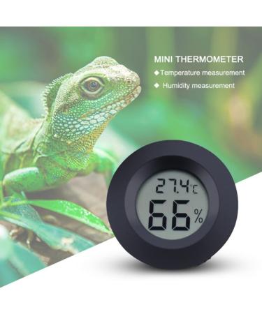 POPETPOP 4 pcs humidity gauge bearded dragon tank accessories humidity monitor gecko tank accessories indoor temperature gauge digital humidity meter Temperature and humidity meter crawl mediumx2pcs Blackx2pcs - Buy Online on SooperMarket.com