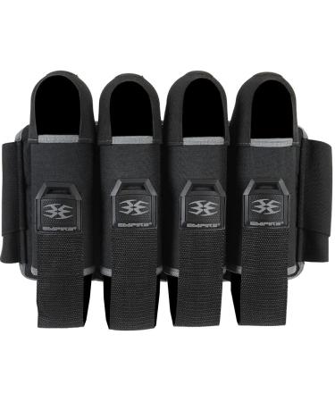 Empire Omega Paintball 4 Pod Harness Hook & Loop Strap Pack Black w/Grey