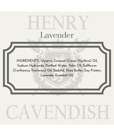 Henry Cavendish Lavender Shave Kit - Luxury Shaving Soap with Shea Butter Coconut Oil & Badger Hair Brush - International Shipping Available - Buy Online on SooperMarket.com