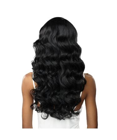 Sensationnel BUTTA Lace Wig 24 Loose Deep 1B - Extra Wide Natural Illusion Hairline, Preplucked Human Hair Blend - Buy Online on SooperMarket.com