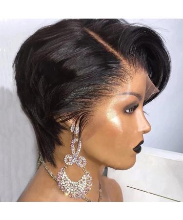 6 Inch 1B Human Hair Pixie Cut Wig for Black Women - Bilisar Short Pixie Wig - Buy Online on SooperMarket.com