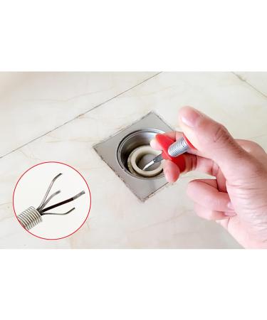 79 Inch Retractable Pick-Up Tool with 4 Claws - Spring Pipeline Dredge Hook Cleaner & Sink Drain Clog Remover - Buy Online on SooperMarket.com