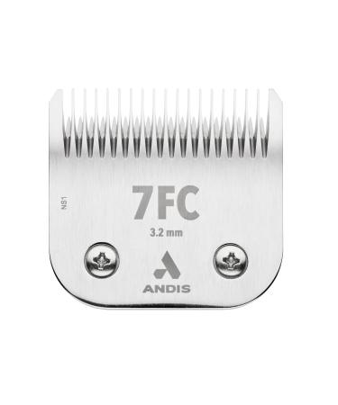 Andis 72605 Ceramic Edge Detachable Steel Pet Clipper Blade Carbon Infused with Ceramic Cutting Technology and Rust Resists Extended Long Life with Cutting Length of 1/8-Inch - Size-7FC Chrome