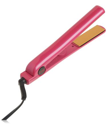 CHI Tourmaline Ceramic Hair Straightening Flat Iron | 1" Plates | Pure Pink | Professional Salon Model Hair Straightener