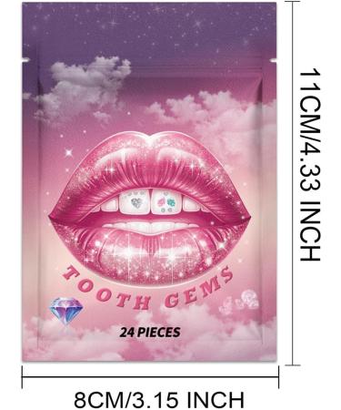 Crystal Stickers for Teeth | Gemstone Stickers for Teeth with Portable Decorative Comfortable Teeth Supplies for Daily Use Shopping Dating - Buy Online on SooperMarket.com