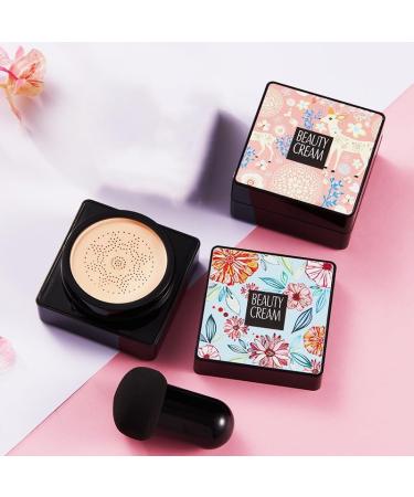 Lovelycat Mushroom Head Air Cushion BB Cream Even Skin Tone Makeup Base PrimerConcealer Lasting Nude Makeup Moisturizing Brightening Pigment CC Liquid Foundation (B-lvory) - Buy Online on SooperMarket.com